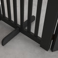 Load image into Gallery viewer, 30"H Foldable Dog Gate with Door, 4 Panels Freestanding Pet Gate Barriers Indoor with Support Feet, Puppy Fence for Dogs, Light Grey
