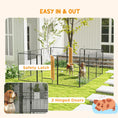 Load image into Gallery viewer, Dog Playpen, Wide 31.5"W Heavy-Duty Metal Puppy Play Pen, Pet Exercise Fences for Outside and Indoor, DIY Design with Door for Multiple Dogs, 12 Panels, 39"H

