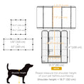 Load image into Gallery viewer, Dog Playpen, Wide 31.5"W Heavy-Duty Metal Puppy Play Pen, Pet Exercise Fences for Outside and Indoor, DIY Design with Door for Multiple Dogs, 12 Panels, 39"H
