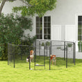 Load image into Gallery viewer, Dog Playpen, Wide 31.5"W Heavy-Duty Metal Puppy Play Pen, Pet Exercise Fences for Outside and Indoor, DIY Design with Door for Multiple Dogs, 12 Panels, 39"H
