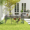 Load image into Gallery viewer, Dog Playpen, Wide 31.5"W Heavy-Duty Metal Puppy Play Pen, Pet Exercise Fences for Outside and Indoor, DIY Design with Door for Multiple Dogs, 12 Panels, 39"H
