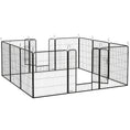 Load image into Gallery viewer, Dog Playpen, Wide 31.5"W Heavy-Duty Metal Puppy Play Pen, Pet Exercise Fences for Outside and Indoor, DIY Design with Door for Multiple Dogs, 12 Panels, 39"H
