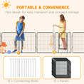 Load image into Gallery viewer, Dog Playpen, Wide 31.5"W Heavy-Duty Metal Puppy Play Pen, Pet Exercise Fences for Outside and Indoor, DIY Design with Door for Multiple Dogs, 12 Panels, 39"H
