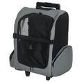 Load image into Gallery viewer, Pet Travel Backpack Bag Cat Puppy Dog Carrier w/ Trolley and Telescopic Handle Portable Stroller Wheel Luggage Bag (Grey)
