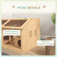 Load image into Gallery viewer, Wooden Hamster Cage, Gerbil Cage for Syrian Hamster with Exercise Play House, Openable Top 85 x 45 x 44cm - Nature
