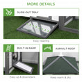 Load image into Gallery viewer, Chicken Coop with Chicken Run, Outdoor Hen House Poultry Cage with Nesting Box, Openable Top, 196 x 76 x 97cm, Grey
