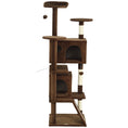 Load image into Gallery viewer, 63" Cat Tree, Cat Tower for Indoor Cats with Scratching Posts, Cat Condos, Bed, Platforms, Ramp, Toy Ball, Cat Activity Center, Light Brown
