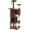 Load image into Gallery viewer, 63" Cat Tree, Cat Tower for Indoor Cats with Scratching Posts, Cat Condos, Bed, Platforms, Ramp, Toy Ball, Cat Activity Center, Light Brown
