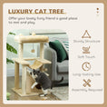 Load image into Gallery viewer, Cat Tree, 90cm Cat Tower with Sisal Scratching Posts, Cat Condo, Hammock, Top Perch and 2 Hanging Toys for Indoor Cats, Beige
