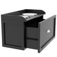 Load image into Gallery viewer, Stainless Steel Raised Dog Bowls, Double Dog Food and Water Bowl w/ 21L Storage Drawer, for Large Dogs - Black
