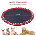 Load image into Gallery viewer, Dog Splash Pad, Pet Sprinkler Mat, Non-Slip Dog Paddling Pool, Foldable Outdoor Sprinkler and Splash Mat Water Play for Garden, Patio, Summer Fun, 150 cm
