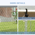 Load image into Gallery viewer, Outdoor Dog Kennel Dog Run with Waterproof, UV Resistant Cover for Medium and Large Sized Dogs, 13.4' x 11.5' x 8.8', Silver
