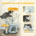 Load image into Gallery viewer, Cat Tree, 31.5 inch Cat Tower for Indoor Cats with Plush Perch, Gamepad Shaped Platform, Condo, Sisal Scratching Post and Toy Ball, Blue
