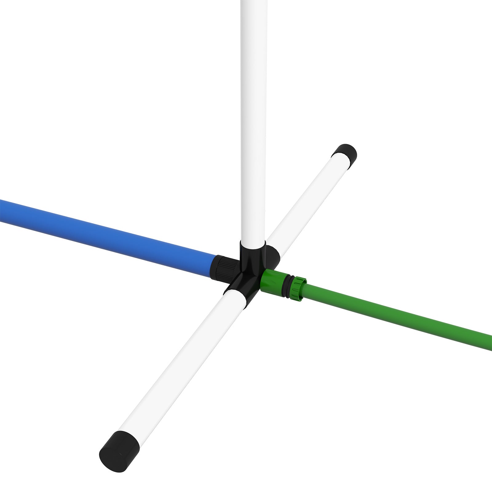 2PCs Dog Agility Equipment Set, Dog Agility Kit with Weave Poles, Spray Water Tube, Whistle, Carry Bag, for Outdoor, Backyard, Garden, White