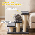 Load image into Gallery viewer, 3 Tier Pet Stairs Dog Cat 3 Steps Kitty Scratching Post Cat Scratch Furniture Dark Grey
