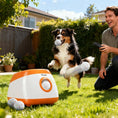Load image into Gallery viewer, Dog Ball Launcher Automatic, 26-79 FT Adjustable Distance, Rechargeable Dog Ball Thrower with 6 ETPU Tennis Fetch Toys 2.5", Low Noise, Remote Control, for Medium to Large Breeds, Orange
