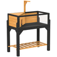Load image into Gallery viewer, Tortoise Habitat with Storage Shelf, Wooden Tortoise Enclosure with Clear Windows, Lamp Holder, Openable Top, Built-in Tray, Reptile Cage for Indoor Outdoor Use, Yellow

