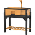 Load image into Gallery viewer, Tortoise Habitat with Storage Shelf, Wooden Tortoise Enclosure with Clear Windows, Lamp Holder, Openable Top, Built-in Tray, Reptile Cage for Indoor Outdoor Use, Yellow
