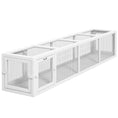 Load image into Gallery viewer, PawHut Outdoor Cat Tunnel with Extendable Design, 79" L Wooden Cat Run with Weather Protection, Connecting Inside and Outside, for Deck Patios, Balconies, White
