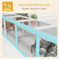 Load image into Gallery viewer, PawHut Outdoor Cat Tunnel with Extendable Design, 79" L Wooden Cat Run with Weather Protection, Connecting Inside and Outside, for Deck Patios, Balconies, White
