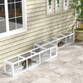 Load image into Gallery viewer, PawHut Outdoor Cat Tunnel with Extendable Design, 79" L Wooden Cat Run with Weather Protection, Connecting Inside and Outside, for Deck Patios, Balconies, White
