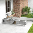 Load image into Gallery viewer, PawHut Outdoor Cat Tunnel with Extendable Design, 79" L Wooden Cat Run with Weather Protection, Connecting Inside and Outside, for Deck Patios, Balconies, White
