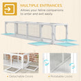Load image into Gallery viewer, PawHut Outdoor Cat Tunnel with Extendable Design, 79" L Wooden Cat Run with Weather Protection, Connecting Inside and Outside, for Deck Patios, Balconies, White
