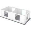 Load image into Gallery viewer, Whelping Box for Dogs with Water-Resistant Washable Whelping Pad, Dog Whelping Box with Clear Panels, Adjustable Entrance, Two Room Design, Non-Slip Foot Pads, for Small Dogs, 164 x 80cm
