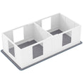 Load image into Gallery viewer, Whelping Box for Dogs with Water-Resistant Washable Whelping Pad, Dog Whelping Box with Clear Panels, Adjustable Entrance, Two Room Design, Non-Slip Foot Pads, for Small Dogs, 164 x 80cm
