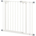 Load image into Gallery viewer, Dog Gate Stair Gate Pressure Fit Pets Barrier Auto Close for Doorway Hallway, 74-87cm Wide Adjustable, White
