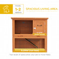Load image into Gallery viewer, Rabbit Hutch Guinea Pig Hutch Wooden with No-Leak Tray, Asphalt Roof, Antiseptic Wood Outdoor for 1-2 Rabbits 85 x 50 x 80cm - Orange
