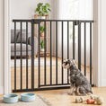 Load image into Gallery viewer, Baby Gate, 30"-32", 33"-35", 35"-37", 38"-40"W Pet Gate with Auto-Close, Two-Way Open, Pressure Mounted for Stair, Doorways and Hallways, 36"H, Black
