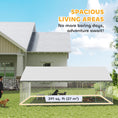 Load image into Gallery viewer, Outdoor Dog Kennel, 20' x 15' x 8', Heavy Duty Large Dog Kennel Outside w/ Waterproof Roof, Galvanized Chain Link Pet Enclosure w/ 2 Secure Locks, for Large Breed, Chicken, Duck
