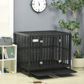 Load image into Gallery viewer, Heavy Duty Steel Dog Crate Kennel Pet Cage with Wheels for Portability and a Door for Convenient Access Anti-Pinching Floor, 40.7"L x 29.5"W x 34.6"H, Black
