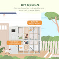 Load image into Gallery viewer, Large Catio Outdoor Cat Enclosure Weatherproof Cat House with Cat Condo, Indoor Wooden Cat Cage Pet Kennel, 77"L x 38"W x 69"H, White

