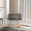 Load image into Gallery viewer, PawHut Hamster Cage, Gerbil Cage 2 Tier with Wheels, Deep Bottom, Ramp, Food Dish, Water Bottle, for Dwarf Hamster, Syrian Hamster, 57 x 43 x 57cm - Black
