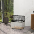 Load image into Gallery viewer, PawHut Hamster Cage, Gerbil Cage 2 Tier with Wheels, Deep Bottom, Ramp, Food Dish, Water Bottle, for Dwarf Hamster, Syrian Hamster, 57 x 43 x 57cm - Black
