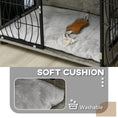 Load image into Gallery viewer, Dog Crate Furniture, Dog Cage End Table with Large Top, Soft Washable Cushion, Lockable Front Door, Wire Mesh Ventilation, Indoor Pet Crate for Medium Sized, 80 x 56 x 63cm - Grey
