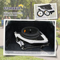 Load image into Gallery viewer, Dog Bike Trailer, 2-in-1 Pet Stroller Cart Bicycle Carrier, Folding Cart Frame with Suspension, Universal Bicycle Coupler, Reflectors, Flag, for Medium Dogs Up to 44 LBS, White
