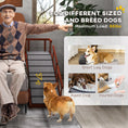 Load image into Gallery viewer, PawHut Dog Ramp, Dog Stairs for Small, Medium & Large Dogs, Pet Ramp for Bed or Couch with Removable Guardrails, Non-Slip Surface, 60" Long, Brown
