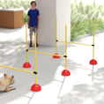 Load image into Gallery viewer, Dog Agility Training Equipment, 4 PCS Obstacle Course with Height Adjustable Jump Hurdle and Bag, Dog Agility Course for Backyard, Indoor, Outdoor, Yellow
