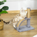 Load image into Gallery viewer, Cat Tree, 17" Small Cat Tower with Jute Scratching Post, Kitten Climbing Activity Centre with Curved Scratching Board, Dangling Ball with Bell, Grey
