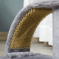 Load image into Gallery viewer, Cat Tree, 17" Small Cat Tower with Jute Scratching Post, Kitten Climbing Activity Centre with Curved Scratching Board, Dangling Ball with Bell, Grey

