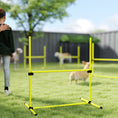 Load image into Gallery viewer, 39"L Dog Agility Training Equipment for Large Medium Small Dog, 6 PCS Adjustable Height Hurdles for Agility Training, Obstacle Course Starter Kit, 6KG Net Wight, Yellow
