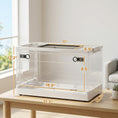 Load image into Gallery viewer, Hamster Cage, Stackable Small Animal Cage with Front Door, Ventilated Gebril Habitat for Dwarf Hamsters, Gerbils, Mice, 22" x 13" x 12", White

