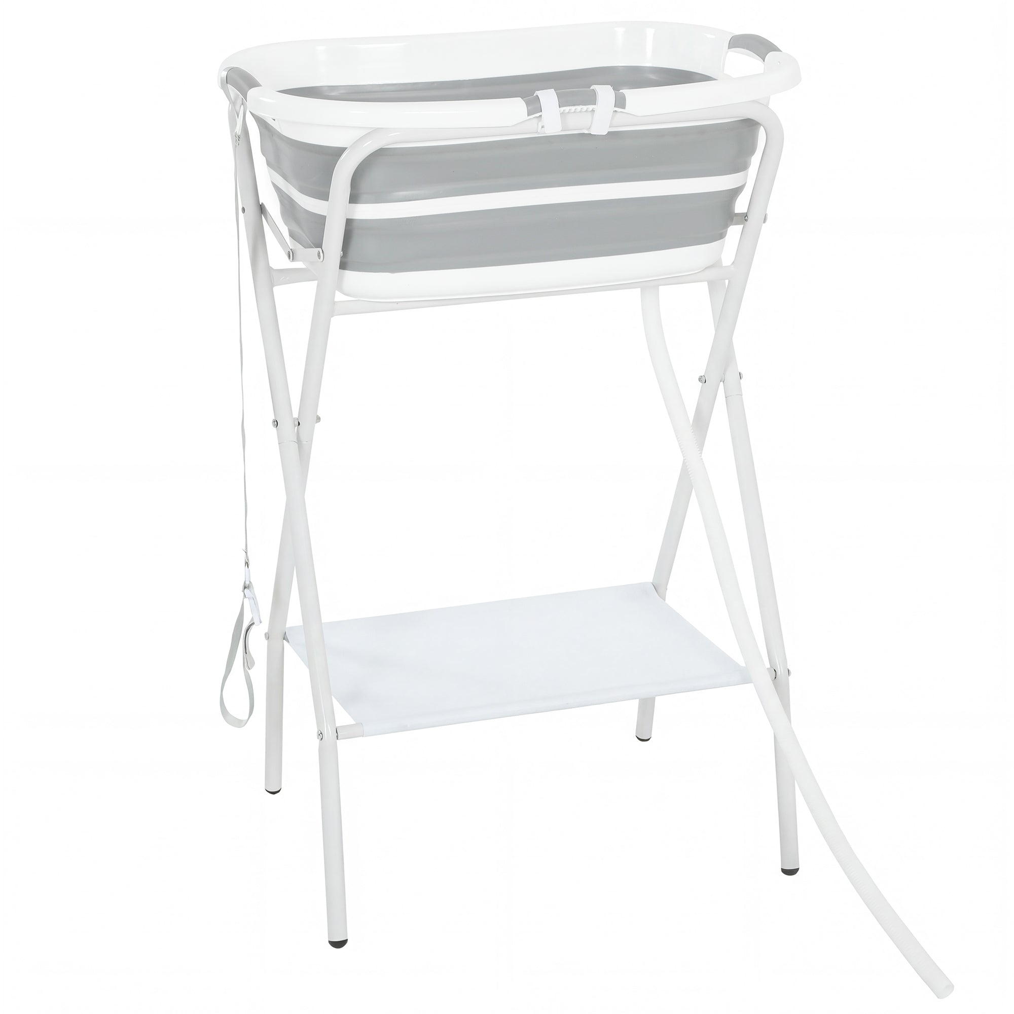 2 in 1 Dog Bath Tub, Dog Washing Station for Bathing and Grooming, Elevated Shower Bath Tub, Collapsible Foldable Portable Bathtub for Small Dogs Puppy Cats Pet, Indoor and Outdoor