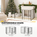Load image into Gallery viewer, Dog Pen, 6 Panel Puppy Pen, Steel Dog Playpen, for Medium Breeds, 80cm Tall, Black
