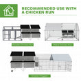 Load image into Gallery viewer, 59" Wooden Chicken Coop with Wheels and Handles, Mobile Chicken House with 2 Nesting Boxes, 2 Trays, 4 Perches, Chicken Tractor for 4-6 Chickens, Small Animals, Rabbit Hutch for Backyard, Gray
