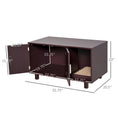 Load image into Gallery viewer, Cat Litter Box Enclosure, Hidden Litter Box Furniture, Cat House End Table Washroom with Scratching Pad, for Indoor Cats Kittens, Brown
