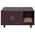 Load image into Gallery viewer, Cat Litter Box Enclosure, Hidden Litter Box Furniture, Cat House End Table Washroom with Scratching Pad, for Indoor Cats Kittens, Brown

